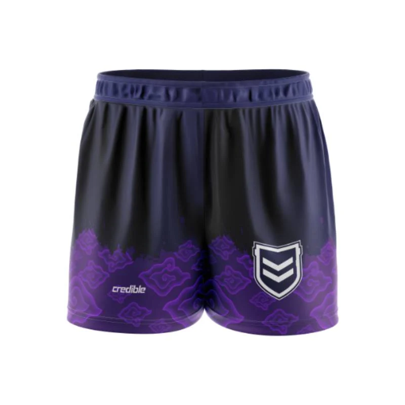 Custom Training Shorts (Sublimated) (Black, Youth 4-14)